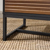 SoBuy FBT156-BR Bout de Canapé, Table de Chevet, Table de Nuit, Table d'Appoint avec 2 Tiroirs