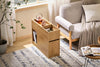 SoBuy FBT158-N Bout de Canapé Table d'Appoint avec 1 Plateau Amovible, 1 Tiroir Coulissant et 1 Compartiment Ouvert