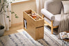 SoBuy FBT158-N Bout de Canapé Table d'Appoint avec 1 Plateau Amovible, 1 Tiroir Coulissant et 1 Compartiment Ouvert