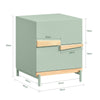 SoBuy FBT164-GR Table de Chevet avec 2 tiroirs Table d’appoint pour Chambre et Salon Vert 40x44x49cm