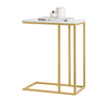 SoBuy FBT87-G Table d’Appoint Moderne Bout de canapé à Café Table de Chevet Effet Marbre