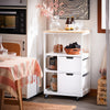 SoBuy FKW111-WN Desserte Chariot de Service Buffet avec 2 Tiroirs et 3 Etagères |Prévente