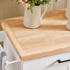 SoBuy FKW119-WN Desserte de Cuisine à roulettes avec Plateau en Bois de Caoutchouc, Meuble de Rangement de Cuisine, Meuble Plan de Travail Idéal pour Cuisine, Salle à Manger ou Restaurant 74x91x46 cm