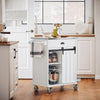 SoBuy FKW121-W Desserte de Cuisine à roulettes Chariot de Service Cuisine 69x46x92 cm