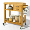 SoBuy FKW26-N Chariot de Cuisine roulant en Bambou | Prévente