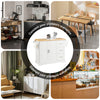 SoBuy FKW41-WN Desserte de Cuisine à roulettes Îlot Central avec Plan de Travail Extensible 2 Tiroirs et Étagères Réglables Chariot Mobile pour Cuisine ou Salle à Manger 130 x 46 (+ 25) x 91 cm