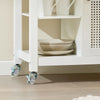 SoBuy FKW46-II-WN Desserte roulante Chariot de Service Chariot de Cuisine Meuble de Rangement avec Aspect Grillagé