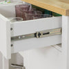 SoBuy FKW62-WN Chariot de Service 1 porte-bouteilles 2 tiroirs