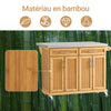 SoBuy FKW69-N Desserte de Cuisine à Roulettes Îlot Central avec Plan de Travail Extensible et 2 Tiroirs Chariot Mobile pour Cuisine ou Salle à Manger Meuble de Cuisine avec Rangement 115x(46-71)x92cm