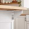 SoBuy FKW71-II-WN Desserte de Cuisine à roulettes, Îlot Central avec Plan de Travail Extensible Chariot Mobile pour Cuisine ou Salle à Manger, Meuble de Cuisine avec Rangement Blanc 115x46/71x92 cm