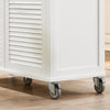 SoBuy FKW84-II-WN Desserte sur roulettes Meuble de Cuisine de Service Roulant avec Plans de Travail Rabattable |Prévente