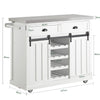 SoBuy FKW94-W Desserte de Cuisine Chariot de Service Meuble de Rangement à roulettes