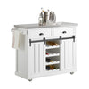 SoBuy FKW94-W Desserte de Cuisine Chariot de Service Meuble de Rangement à roulettes