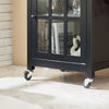 SoBuy FKW98-SCH Chariot de Service Desserte de Cuisine à roulettes Meuble de Rangement pour Cuisine et Salon L63xP46xH88cm - Noir