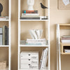 SoBuy FRG116-K-W Bibliothèque Étagère style échelle de 4 niveaux et 1 tiroir