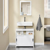 SoBuy FRG128-W Meuble Sous-Lavabo Meuble pour lavabo suspendu