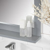 SoBuy FRG129-SG Armoire Murale Salle de Bain avec Miroir Meuble Haut Suspendu Étagère Murale de Rangement Compacte Idéal pour Salle de Bain, WC, Buanderie Gris Clair 40x49x10cm