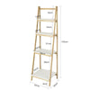SoBuy FRG162-N Étagère Pliable Style échelle Étagère pour Salle de Bain, Bureau, Salon, etc. avec 4 Niveaux de Rangement