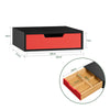 SoBuy FRG179-R Boîte de Rangement à Tiroir pour Capsules de Thé et Café Boîte à Capsules de Café, Boîte à Thé, Boite de Rangement Dosettes, en Bambou