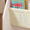 SoBuy FRG225-W Bibliothèque Enfant Rangement Jouet Enfant avec 4 Poches Tissu Étagère Chambre pour Jouet et Livre Bibliothèque Meuble de Rangement Blanc 62x30x71cm