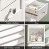 SoBuy FRG236-W Meuble Colonne Salle de Bain Armoire Rangement Haute avec 2 Portes, 1 Tiroir et Niche Ouverte Meuble de Rangement pour Salle de Bain,WC, SDB, Toilette ou Cuisine 32x170x30cm
