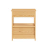 SoBuy FRG258-N Table de Chevet Bout de Canapé avec 2 tiroirs et 1 étagère