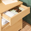 SoBuy FRG258-N Table de Chevet Bout de Canapé avec 2 tiroirs et 1 étagère