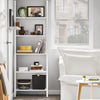 SoBuy FRG61-W Bibliothèque, Étagère Style Échelle, Étagère Échelle, 5 Étages | Prévente