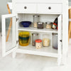SoBuy FSB05-W Buffet Commode Armoire de Rangement -2 tiroirs 2 portes- Coloris