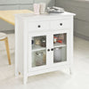 SoBuy FSB05-W Buffet Commode Armoire de Rangement -2 tiroirs 2 portes- Coloris