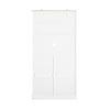 SoBuy FSB101-W Meuble de Rangement Buffet Cuisine Moderne 3 Portes et 2 Tiroirs avec Compartiment à Poubelle, Design Élégant - Meuble de Cuisine pour Salle à Manger ou Salon Blanc 92x40x180 cm