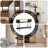 SoBuy FSB102-SCH Console d'Entrée Console avec Rangement Meuble de Couloir Multifonction Design Industriel Moderne pour Entrée, Salon ou Bureau Meuble Bois et Noir L110cm x P39cm x H76cm