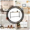 SoBuy FSB19-N Table Console Étroite, Table d'Appoint, Bout de Canapé, Table d’Entrée, Cadre et 4 Pieds en Fer, pour Salon, Entrée, Couloir, Intustriel, L120xP20xH65 cm