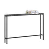 SoBuy FSB19-XL-SCH Console Entrée Meuble Couloir Étagère Arrière Canapé – Plateau Effet Marbre Noir et Pieds Métal – Style Industriel Moderne pour Salon, Bureau, Chambre – 120x20x80cm