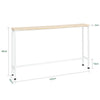 SoBuy FSB19-Z Console Entrée Meuble Couloir Étagère Arrière Canapé – Structure Métal Robuste, Design Moderne Ultra Fin – Idéal pour Salon, Chambre, Entrée – 120x20x65cm