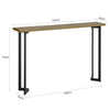 SoBuy FSB50-PF Table Console Table d’entrée Buffet Bout de Canapé Table d'appoint Cadre et Pieds en Fer