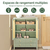 SoBuy FSB72-GR Meuble d'Entrée, Armoire à Chaussures, Armoire Latérale, Buffet, Commode à Chaussures