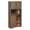 SoBuy FSB83-N Buffet de Cuisine Meuble de Rangement Armoire de Cuisine Buffet avec Porte de Grange Coulissante
