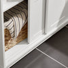 SoBuy FSB84-W Meuble de Rangement Meuble d’entrée Buffet Placard avec 2 Tiroirs et 2 Portes Coulissantes