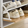 SoBuy FSB91-WN Meuble Chaussures, Commode, Buffet Multifonctionnel pour Entrée avec 3 Tiroirs et 1 Porte