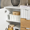 SoBuy FSB91-WN Meuble Chaussures, Commode, Buffet Multifonctionnel pour Entrée avec 3 Tiroirs et 1 Porte