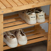 SoBuy FSR02-K-N Banc à chaussures, Etagère à chaussures, Banquette en bambou haute de gamme