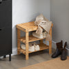 SoBuy FSR02-K-N Banc à chaussures, Etagère à chaussures, Banquette en bambou haute de gamme
