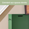 SoBuy FSR100-SY Meuble Chaussure 4 Abattants Meuble à Chaussures d’Entree Armoire à Chaussures Rangement Chaussures Compact Range Chaussures Étroit pour Petite Entrée ou Couloir L100xP19xH91cm Vert
