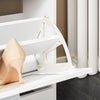 SoBuy FSR137-W Meuble Chaussure Meuble à Chaussures Entrée Rangement Compact 2 Abattants Réglables - Armoire à Chaussures Fine pour Couloir - Blanc 60x25x80cm