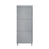 SoBuy FSR151-H-HG Meuble d’Entree avec 3 Abattants, Armoire à Chaussures Moderne, Range Chaussures Étroit pour Petite Entrée ou Couloir 50x19x129cm Gris