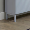 SoBuy FSR151-H-HG Meuble d’Entree avec 3 Abattants, Armoire à Chaussures Moderne, Range Chaussures Étroit pour Petite Entrée ou Couloir 50x19x129cm Gris
