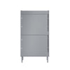 SoBuy FSR151-HG Meuble d’Entree avec 2 Abattants, Armoire à Chaussures Moderne, Range Chaussures Étroit pour Petite Entrée ou Couloir 50x19x91cm Gris