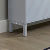 SoBuy FSR151-HG Meuble d’Entree avec 2 Abattants, Armoire à Chaussures Moderne, Range Chaussures Étroit pour Petite Entrée ou Couloir 50x19x91cm Gris