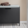 SoBuy FSR151-K-SCH Banc à Chaussures avec 1 Abattants et 1 Coussin